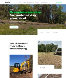 Web Design for Swansboro Landscape Company