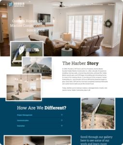 Modern website design Morehead City NC portfolio samples